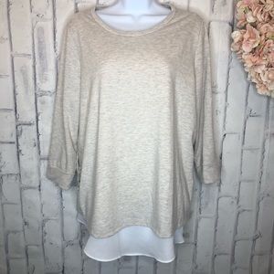 Simply Vera layered sweatshirt